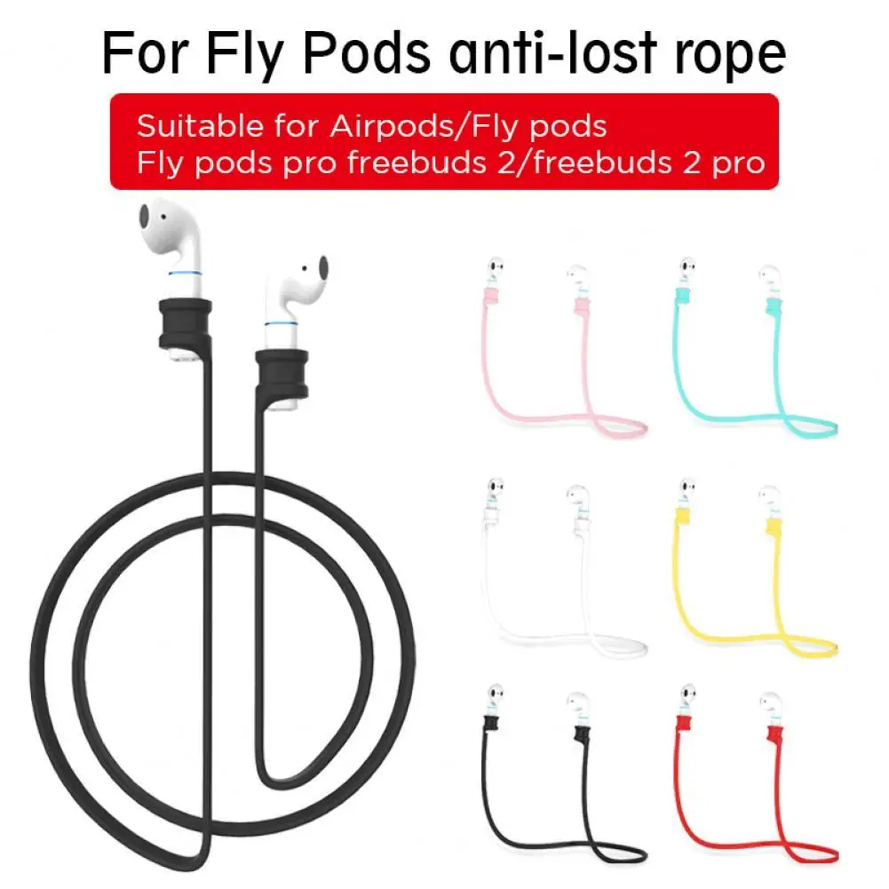 

Anti-Lost Silicone Bluetooth Earphone Rope for Xiaomi Air 2 for AirPods 1/2 Wireless Bluetooth Headphone Neck Strap Cord String
