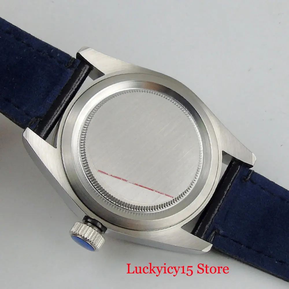 

CORGEUT Mechanical Men Watch Automatic Movement 41mm Polished Case Leather Strap Sapphire Crystal Deployment Clasp