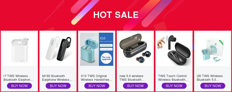 i9 tws Wireless Bluetooth Earphone headset Stereo Earbud Sport Earphones With Charging Box For Iphone Smart Phone Headphone