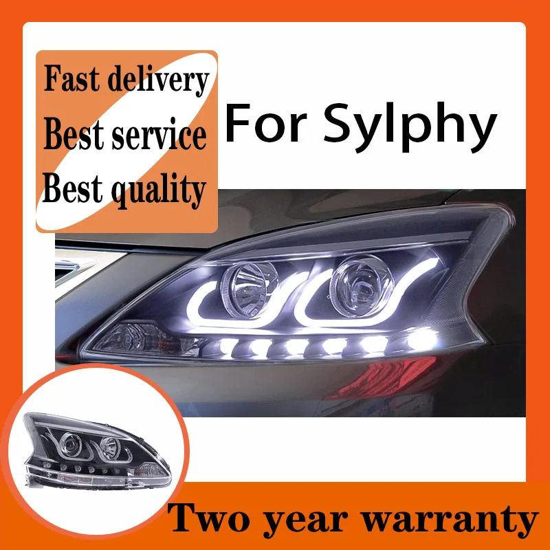 Стайлинг автомобиля для фар Sylphy 2012-2015 Sentra светодиодные фары DRL Hid вариант