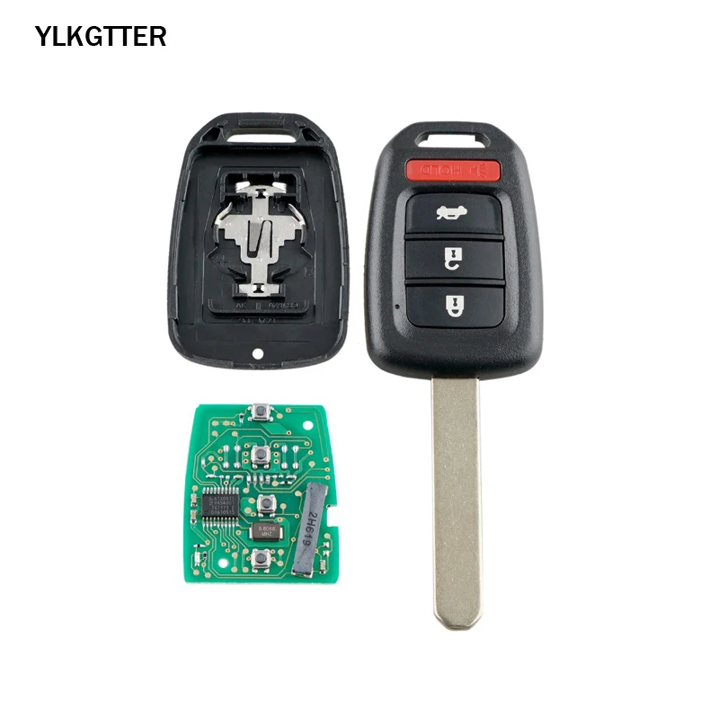 YLKGTTER 313 8 МГц 2 + 1 кнопки дистанционного ключа автомобиля для Honda CR-V 2013 2014 2015 PCF7961 чип