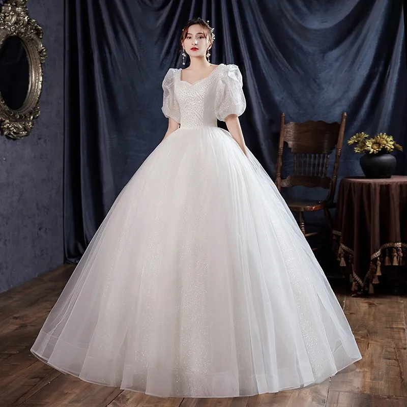 Gryffon буфами на рукавах свадебных торжеств и вечеринок Милое детское платье