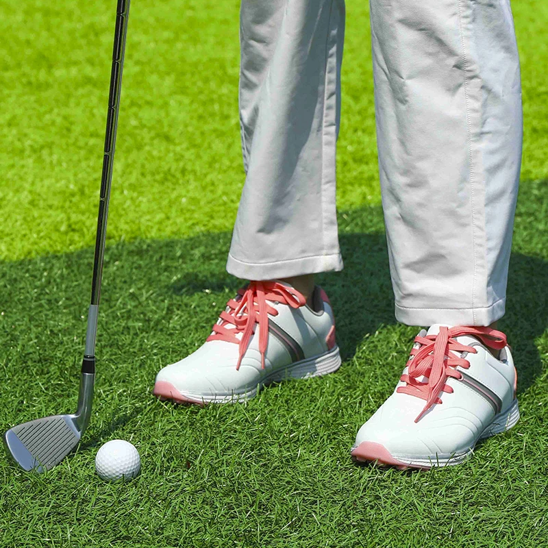 

New 2021 waterproof golf shoes women outdoor spikes golf sneakers non-slip fashion large size shoes casual shoes