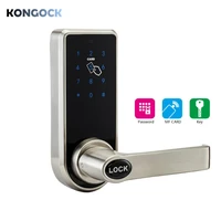 keyless electronic rfid card smart door lock password touch screen home office hotel apartment airbnb indoor digital lock