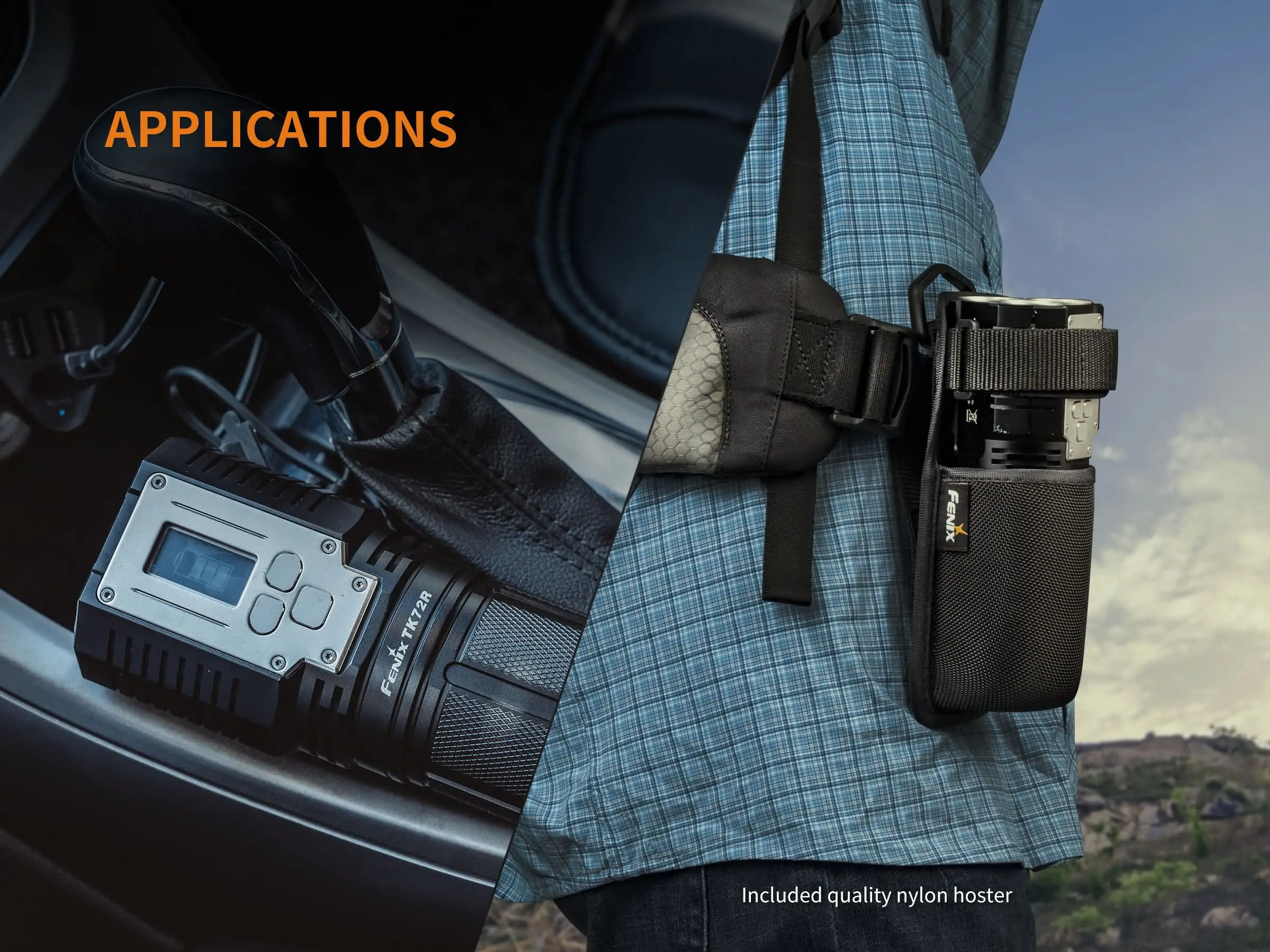 FENIX TK72R USB Прямая зарядка 9000 люмен 3X CREE XHP70 цифровой экран дисплей открытый интеллектуальный светильник вспышка