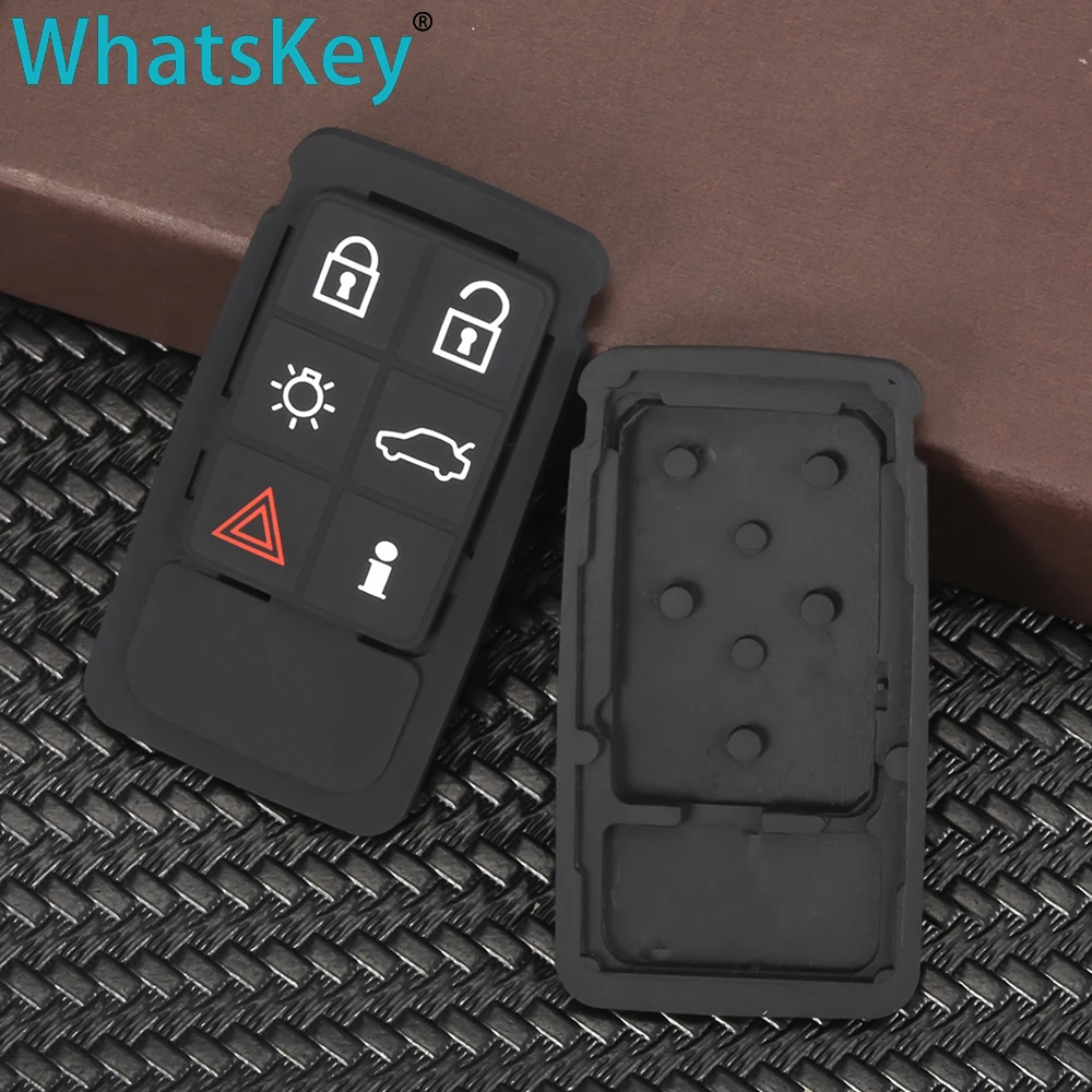 WhatsKey для Volvo V60 S60 S80 V70 XC60 XC70 5 6 кнопок автомобильный умный ключ силиконовая