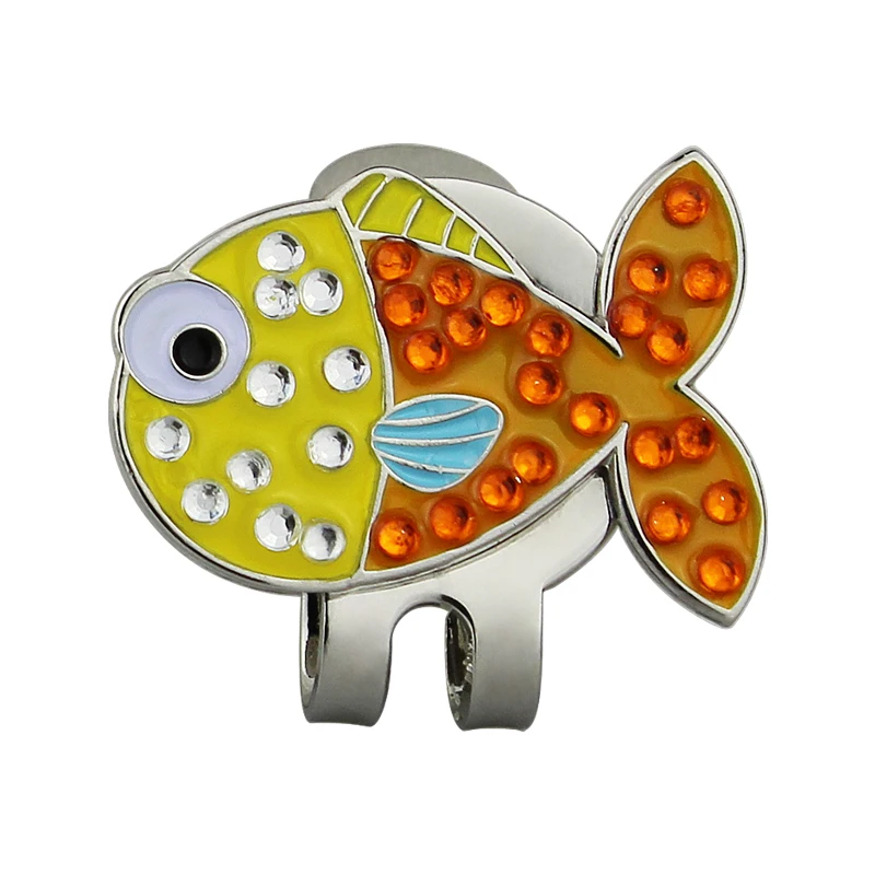 Новые Симпатичные Рыба тонкого металлического сплава гольф маркер Вт Гольф