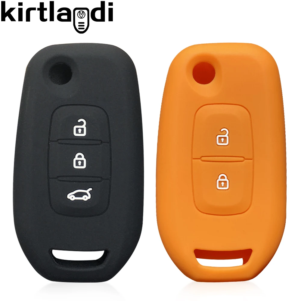 Силиконовый чехол для ключа Renault Logan 2 Stepway Sandero Clio 5 Arkana Captur Kadjar 2019 2020 2021 откидного с