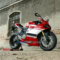 motorcycle fairings kit fit for ducati 899 1199 2012 2014 bodywork set high quality abs injection red white