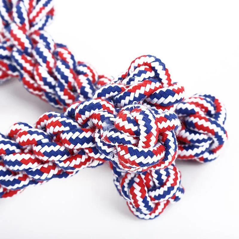 Кость-грызунок игрушка животное из хлопковых ниток для чистки зубов щенок