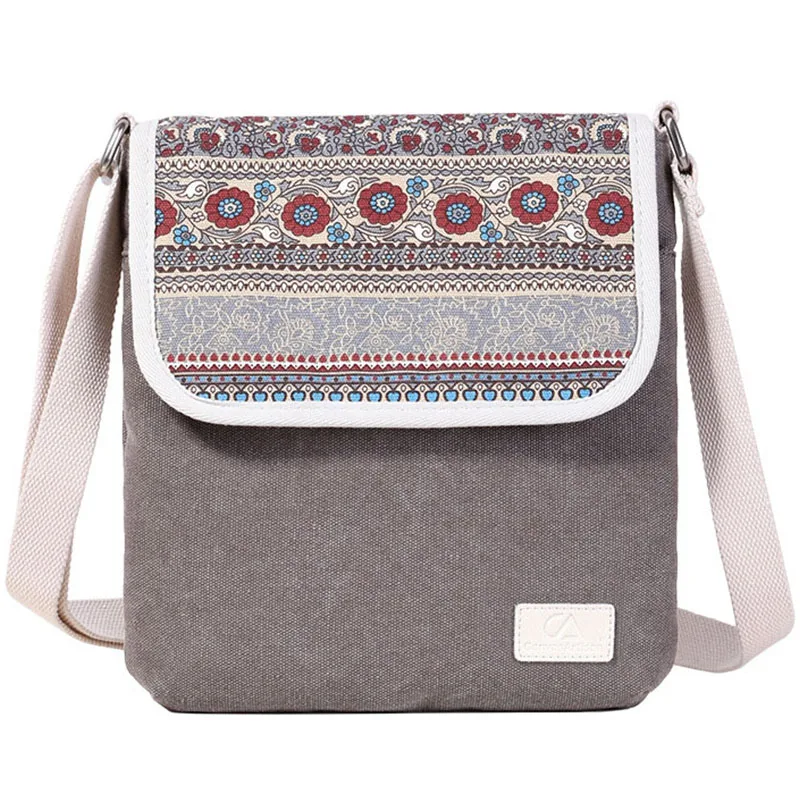 

Women Bag 2021 New Casual Shoulder Bags Embroidery Mini Totes Coin Purse Zipper Mobile Phone Pocket Fashion Canvas Diagonal Bags