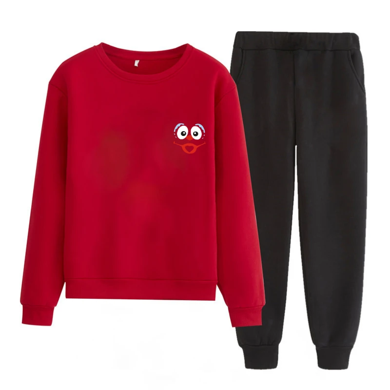 

Womens Print Hoodies Sweatshirt Suit Set Wear Autumn Winter Outerwear Sports wear womens Female tracksuit set Clothing 2020