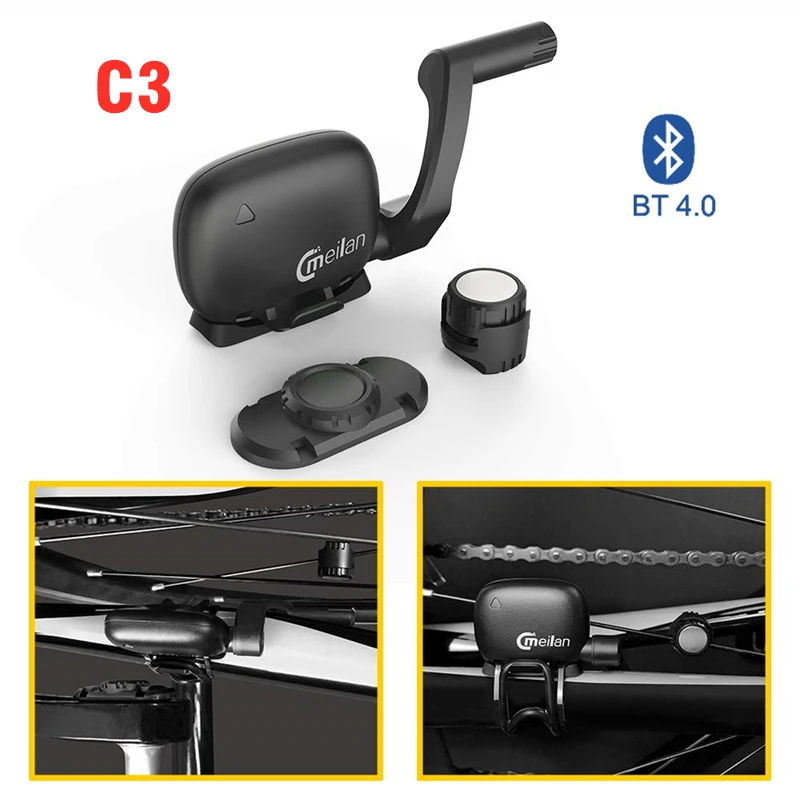 MEILAN C3 беспроводной датчик скорости велосипеда и Водонепроницаемость Bluetooth BT4.0 е