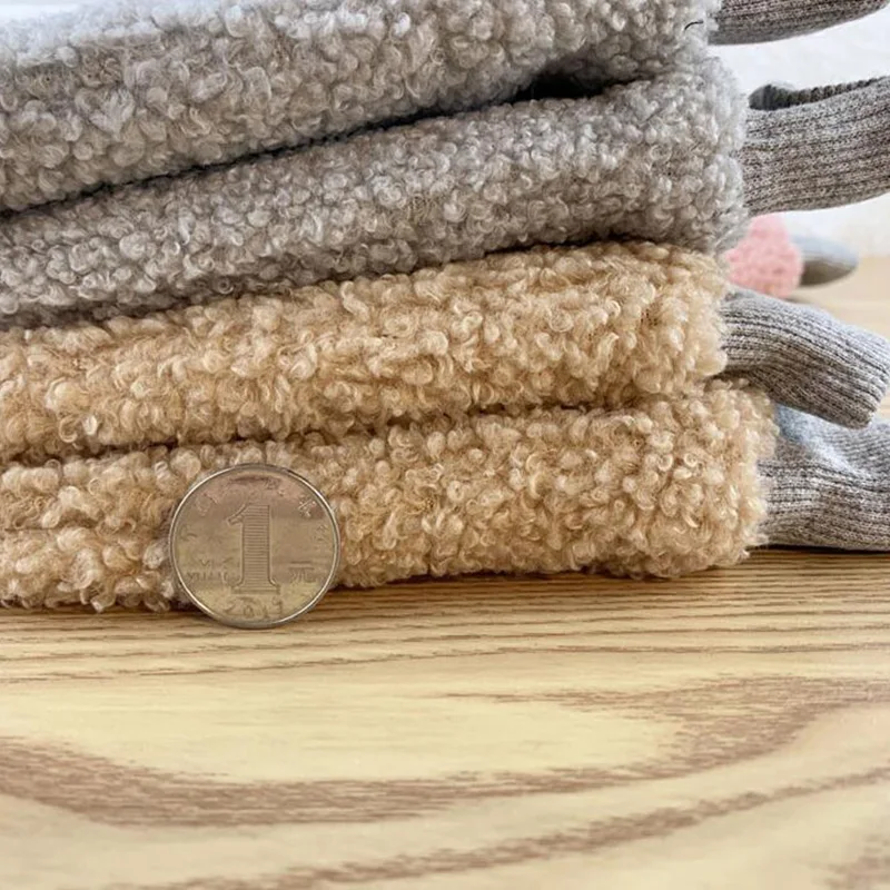 Модные женские толстые кашемировые вязаные варежки из овечьей шерсти зимние