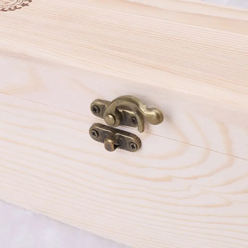 41XB Ретро пустая Одиночная бутылка коробка для красного вина сосновая древесина