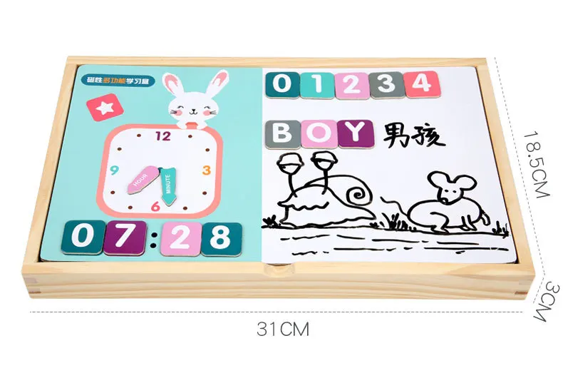 

Magnetic Drawing Board Puzzle Child Intelligence Learning Dress Up Graffiti Toy Boy Girl Baby Early Education