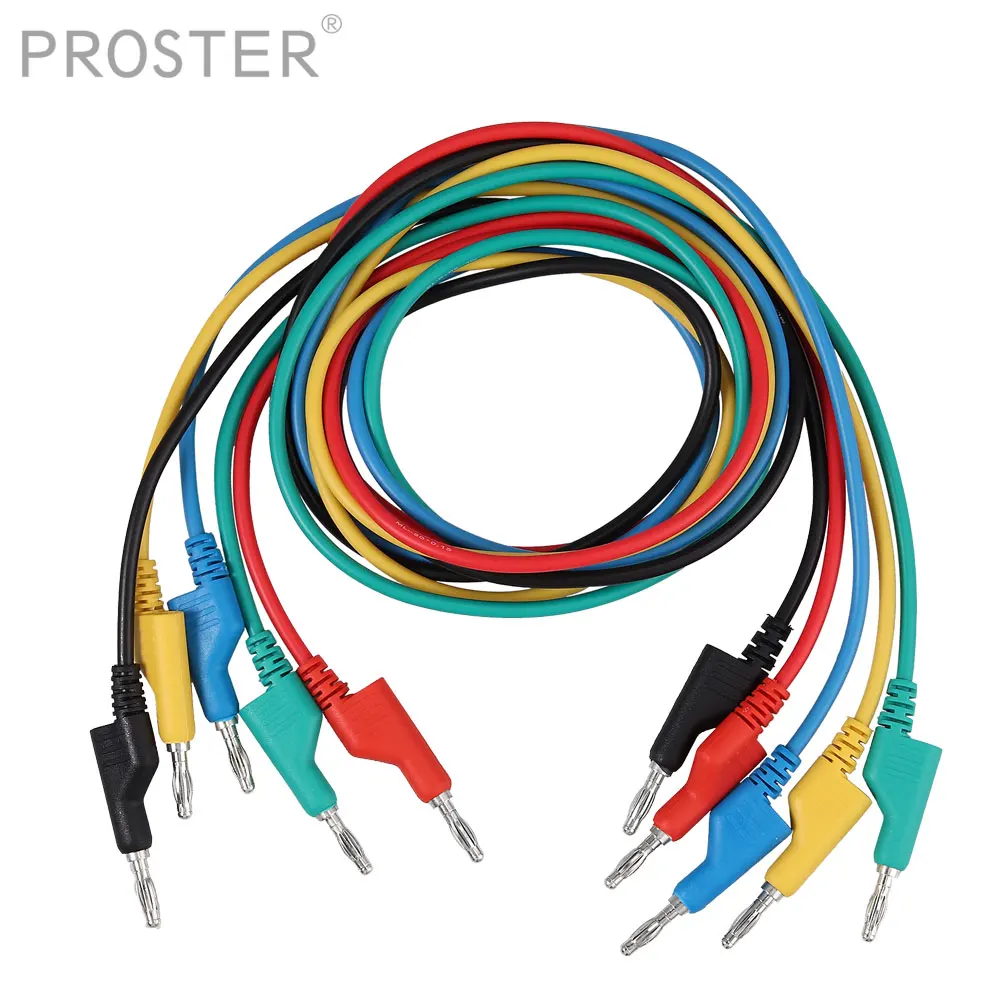 Набор испытательных проводов для вилки типа банан 4 мм 5 шт.|Мультиметры| |