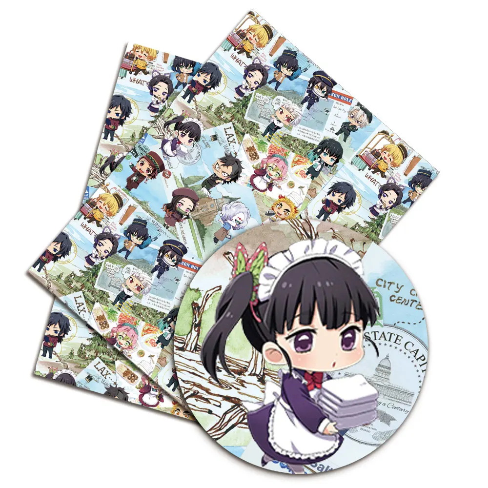 Аниме Демон сделай сам швейная Лоскутная стежка платье для малышки дома лист 140