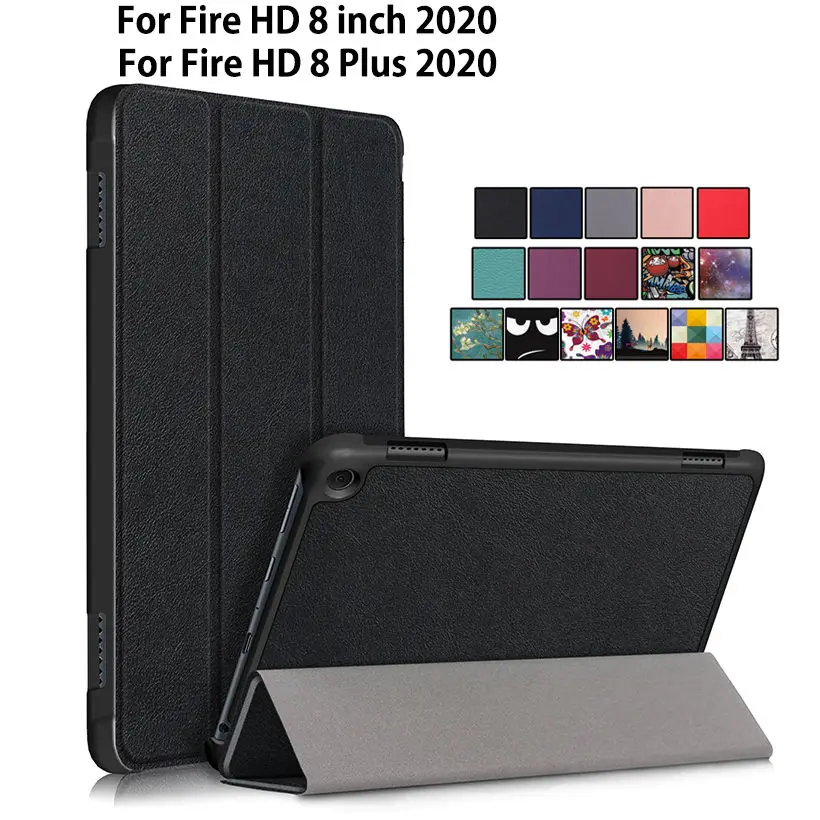 

Case for Amazon Fire HD 8 2020 case cover for Fire HD 8 Plus 2020 Funda Slim Magnetic Folding Stand Capa shell Coque