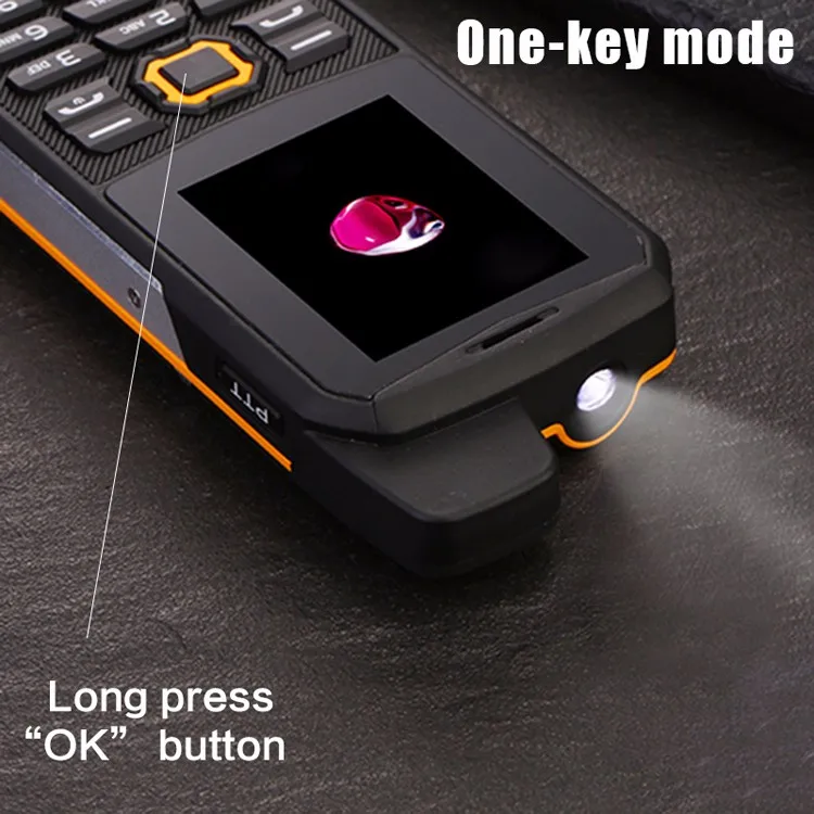 Водонепроницаемый внешний аккумулятор F68 IP67 мобильный телефон 2 дюйма