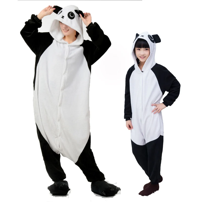 Kung Fu Panda Зимние Семейные комплекты; фланелевые пижамы с единорогом для детей, взрослых, женщин, мужчин; Onesie Stitch kuguurumi; комплекты одежды для сна; Новинка - Цвет: Kung Fu Panda