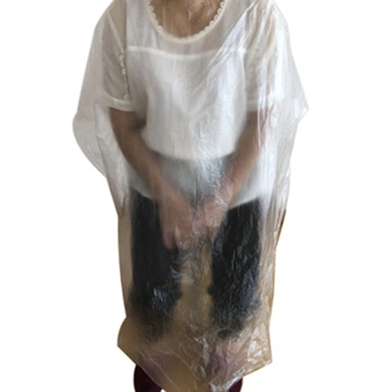 

Disposable Cloth Dyed Hair Shawl Waterproof Baked Oil Thick PE Haircut Cloth 50 Sheets / Bag