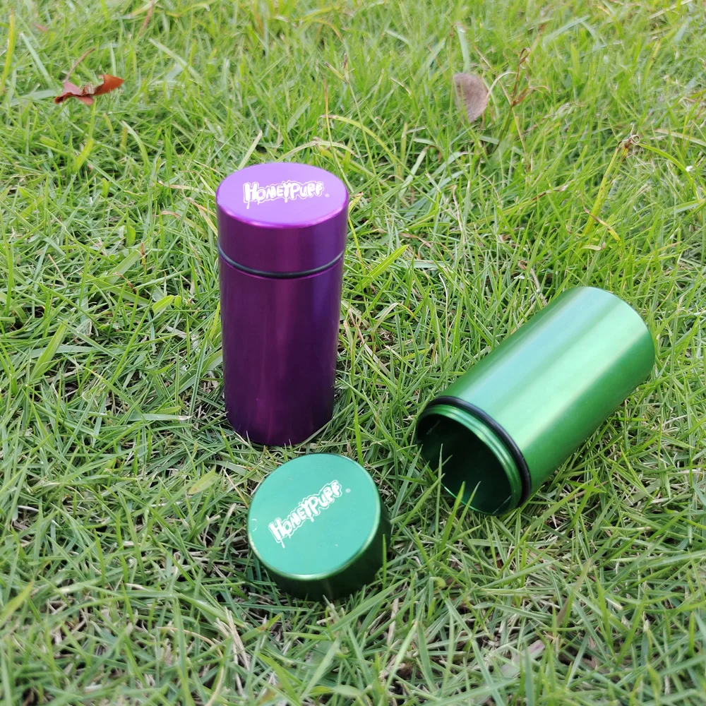 Алюминиевый контейнер HONEYPUFF водонепроницаемый резиновый герметичный для