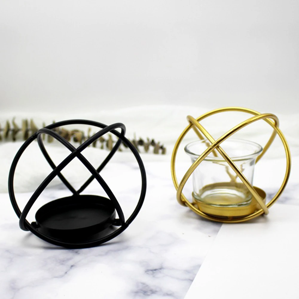 Новый современный модный геометрический Железный Подсвечник настенный