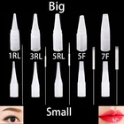 Одноразовые тату для бровей 1R3R5R5F7F, пластиковые Машинки с иглами, Типсы для перманентного макияжа, традиционные аксессуары, 100 шт.