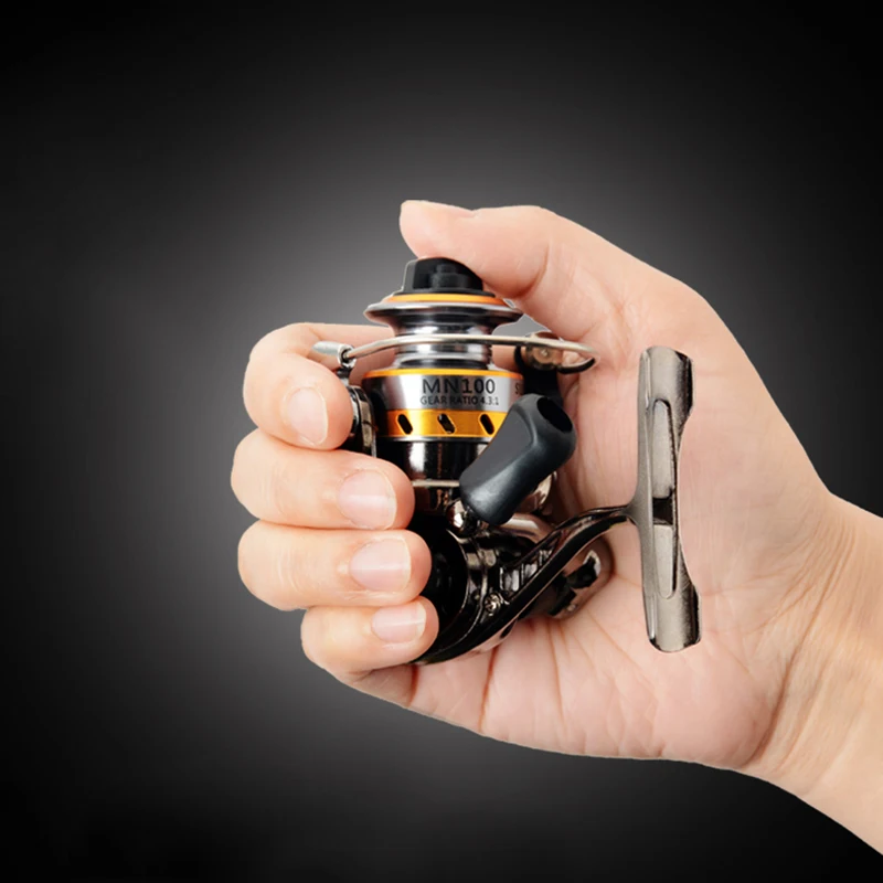 Высококачественная полностью металлическая мини-спиннинговая Рыболовная