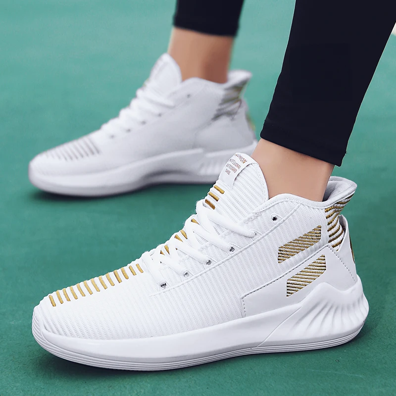 Мужская Баскетбольная обувь мужская спортивная с сеткой дышащие амортизирующие