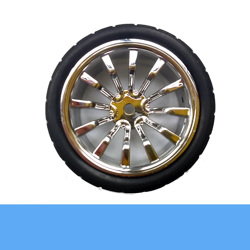 4 шт./Лот 65 мм резиновая шина диаметр Ширина 27 серебристое/красное/синее колесо 4/5/6