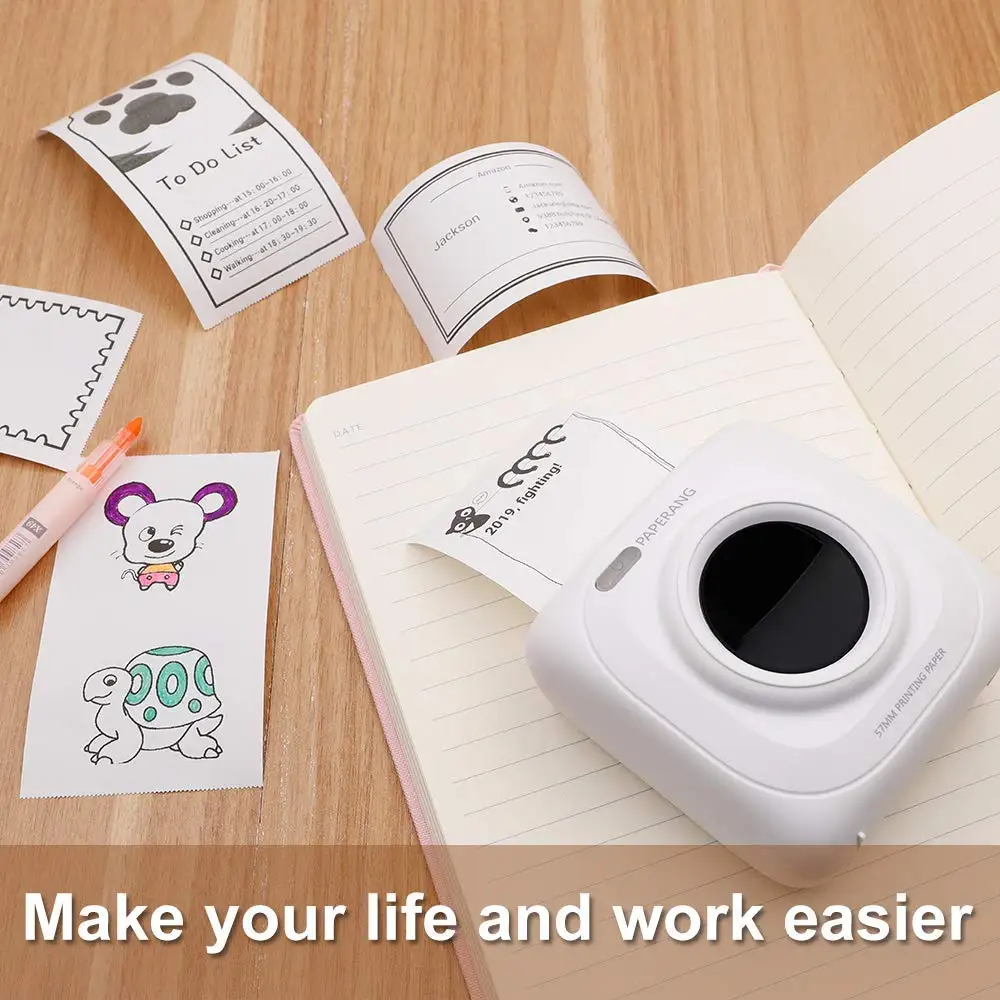 PAPERANG Мини термопринтер Bluetooth портативный фотопринтер для мобильного телефона Android iOS Impresoras Fotos подарок
