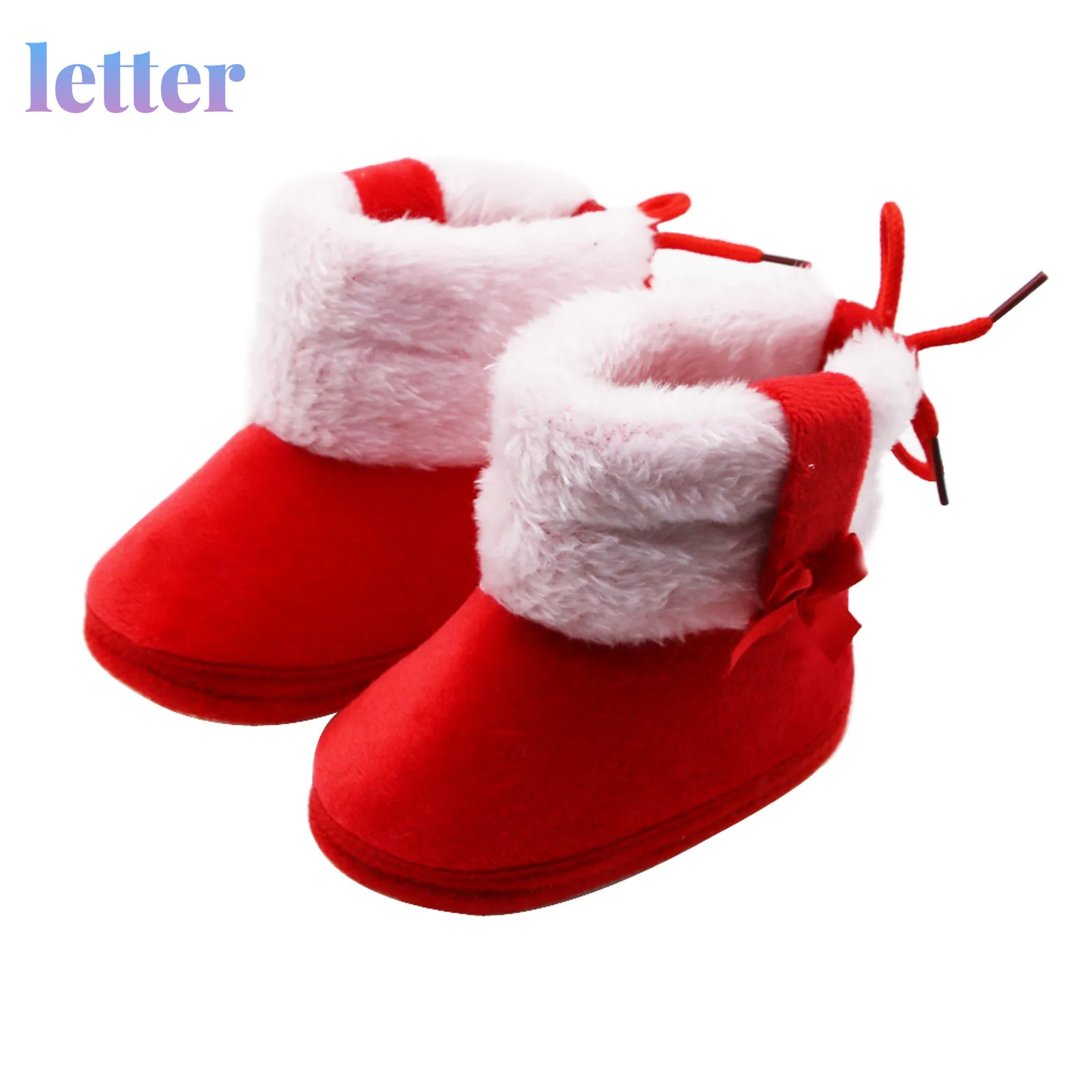 

Теплые зимние ботинки для новорожденных и малышей, плюшевые меховые пуховые ботинки для девочек и мальчиков, Нескользящие ботильоны с неск...