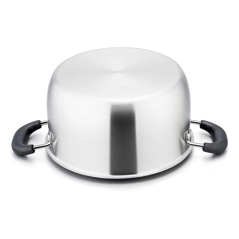 Нержавеющая сталь бак штока 4 Кварта фондовых кастрюлю с крышкой термостойкий