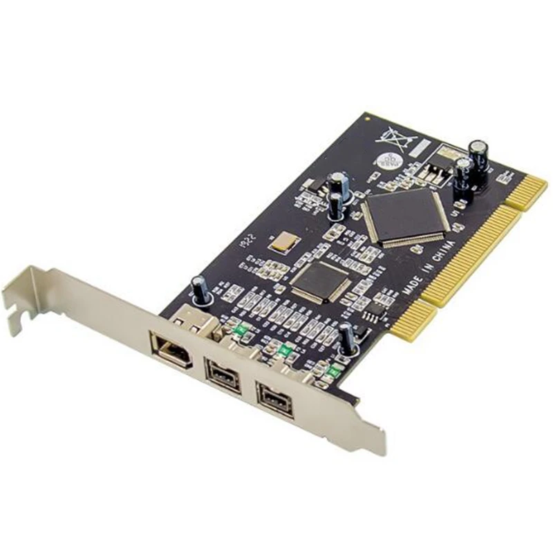 PCI-E 3 порта 1394A 1394B Firewire 800 плата расширения PCI-Express адаптера контроллера для