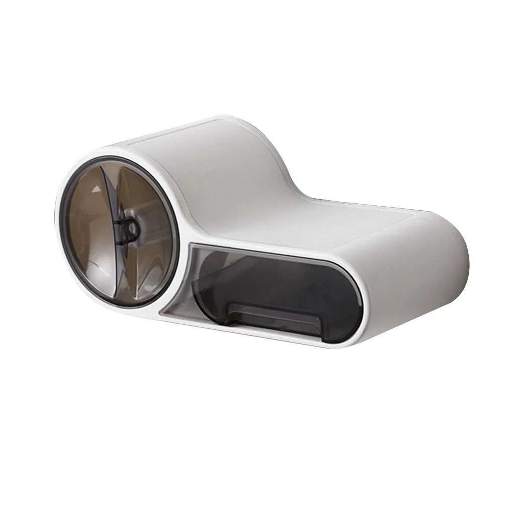 

1pc Bathroom Toilet Paper Holder Paper Tissue Box Plastic Toilet Dispenser Wall Mounted Roll Paper Storage Box Free Punching