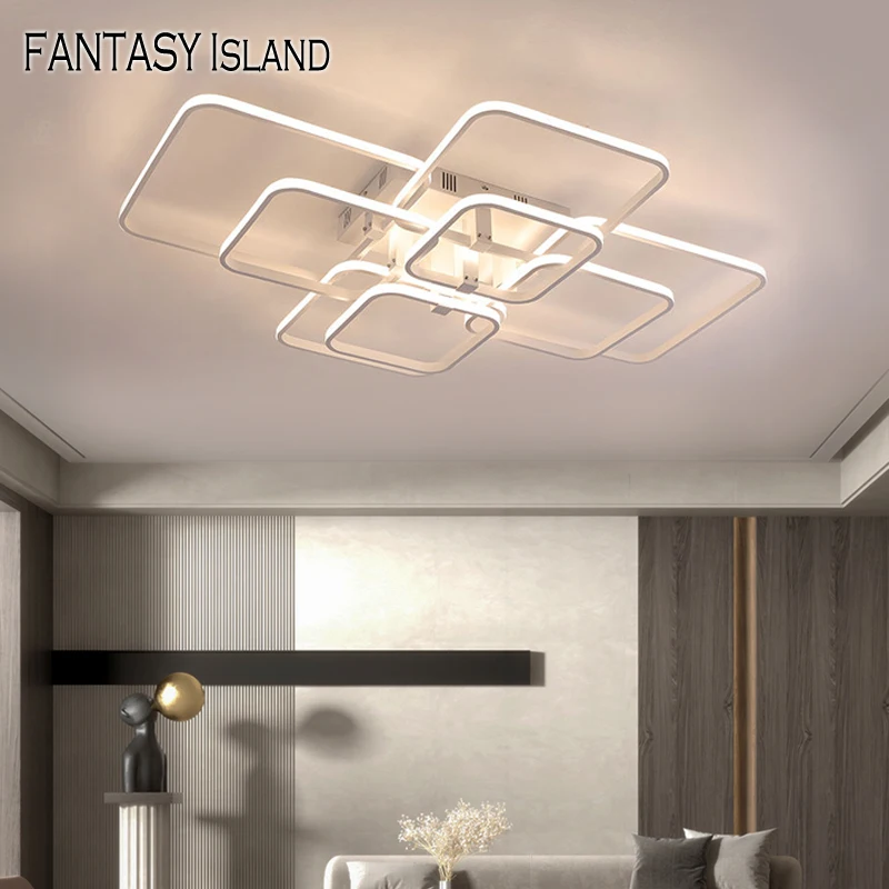 

Минималистский светодиодный потолочный светильник для гостиной, столовой, спальни, внутреннего квадратного светильник ильника, домашний д...