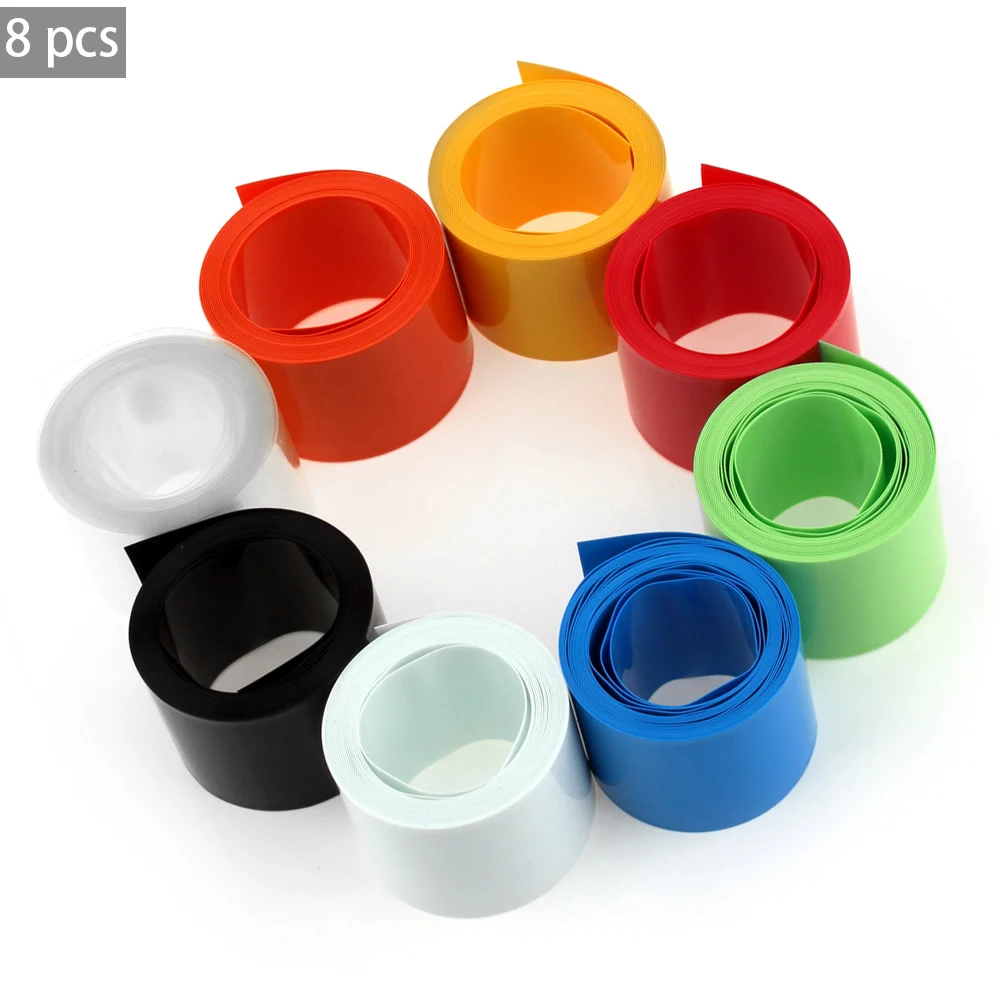 Портативный 8 шт./компл. мульти Цвет круглый ПВХ термоусадочная трубка 2 м * 18 5 мм