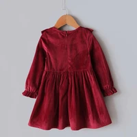 Micol Emilly Autumn Winter Dresses for Girls Princess Dress Baby Girls Dress RedYellow 1-7T