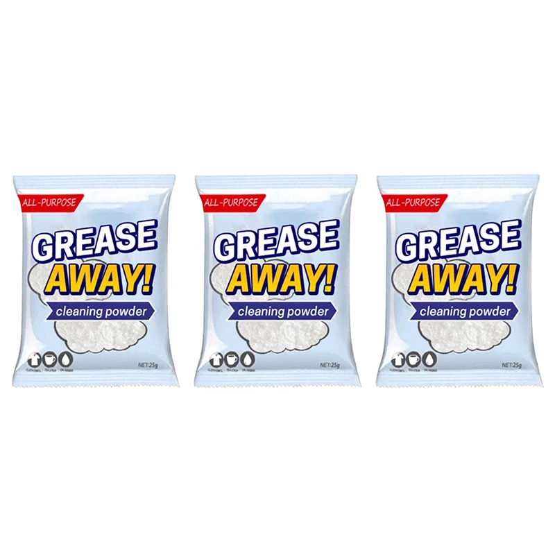 

3 pcsAll-purpose Cleaning Powder Multi-purpose Remover CleanUp Cleaning Supplies