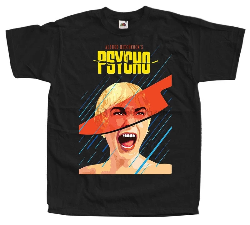 Psycho (милый чудак Хичкока фильм Мужские Забавные футболки Японская уличная одежда