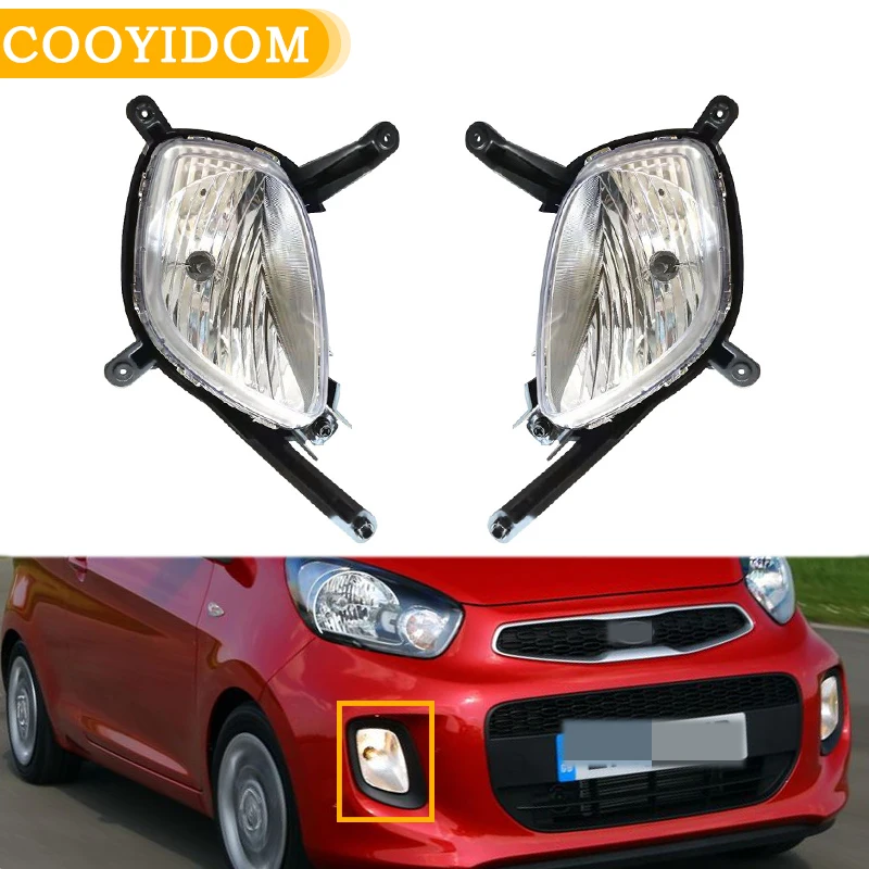 

Car light Fog Lamp Fog light Front Driving Lamp For KIA Picanto Morning 2011-2015 922011Y300 922021Y300 Fog Lamp Assembly