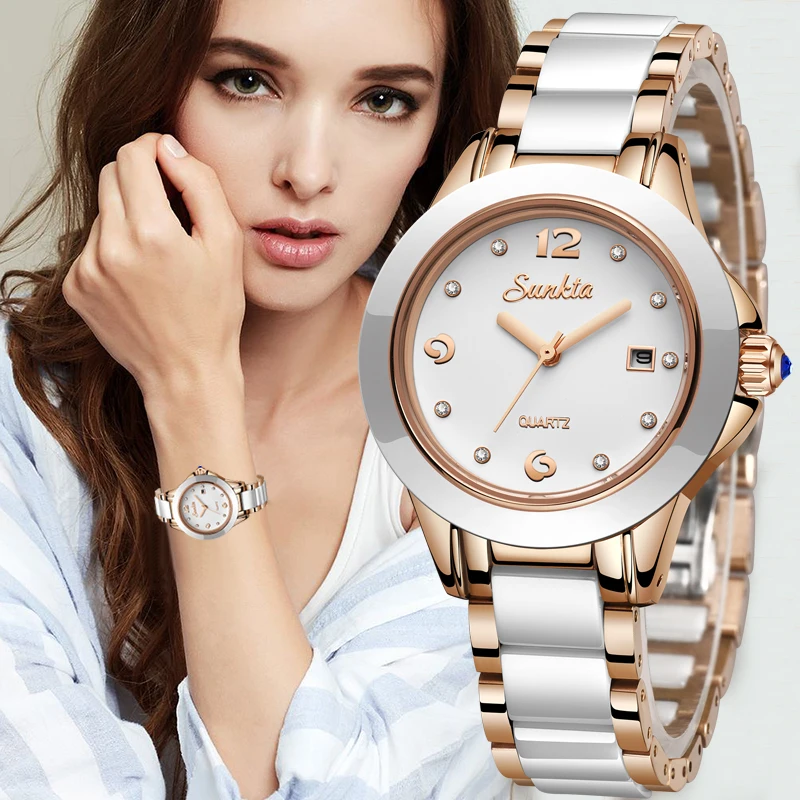 

SUNKTA New Rose Gold Watch Women Quartz Watches Ladies Top Brand Luxury Female Wrist Watch Girl Clock Wife gift Zegarek Damski