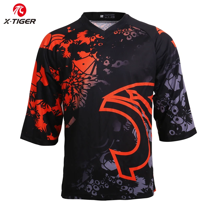 Футболка X Tiger Pro DH быстросохнущая рубашка для езды на горном велосипеде летняя