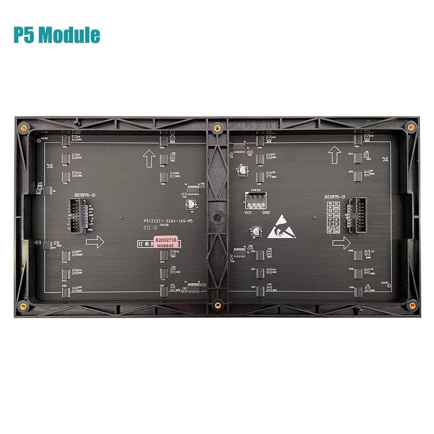 P5 светодиодный модуль экрана дисплея комнатный полноцветный RGB 3 в 1 SMD2121 1/16S