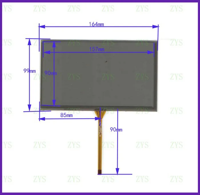 XWT 1286 навигационное Сенсорное стекло для экрана ручной работы четырехпроводное