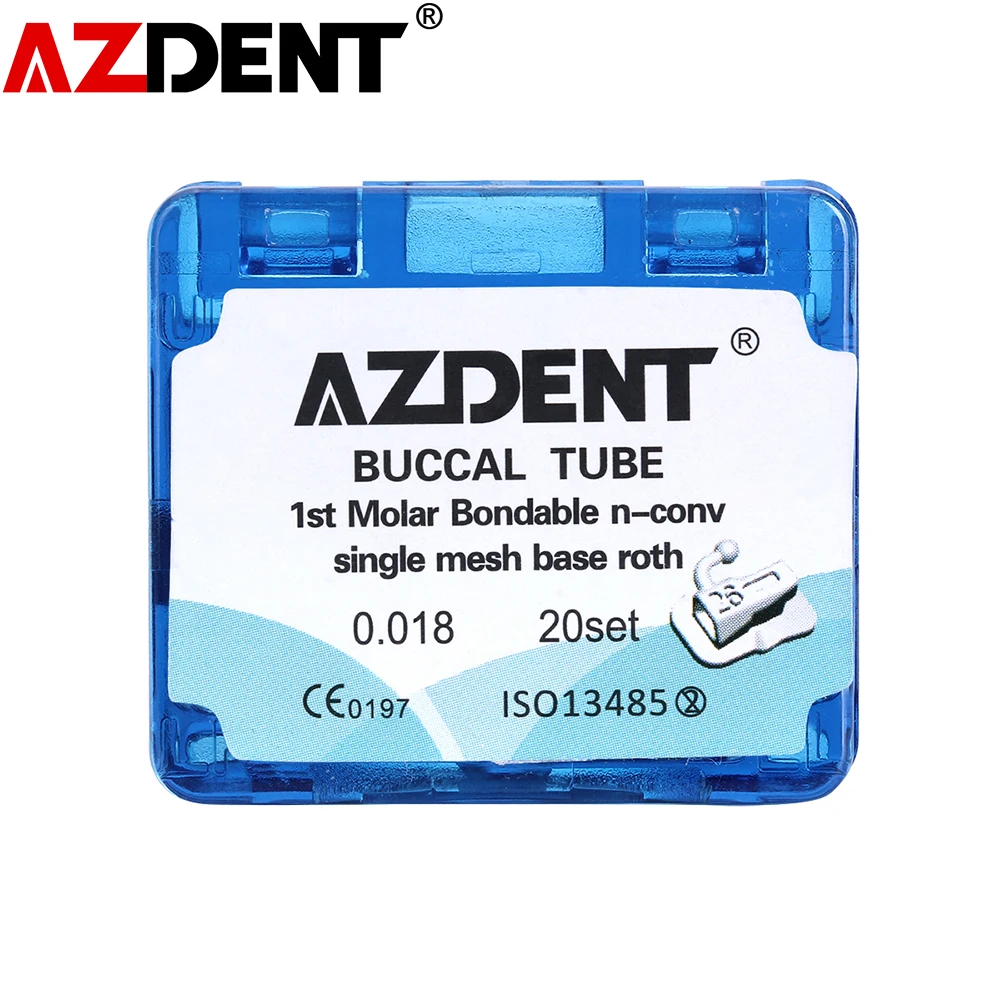 20 наборов = 80 шт./кор. зубная букальная трубка нетрансформируемая склеивающая