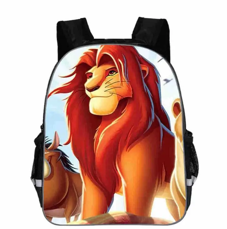 Simba The Lion King Backpack Kids Boys Cartoon School Bags Children Girls Preschool Baby Kindergarten Bag | Багаж и сумки