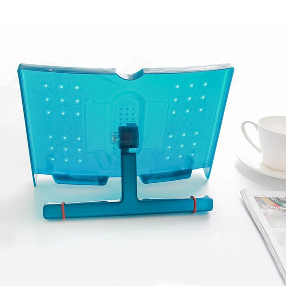 

Book Stand Plastic Music Fold Document Reading Frame Tilt Student Sitting Position Bookends Office Adjustable Holder Portable